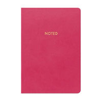 Ryder & Co. Vegan Leather Notebook, Red