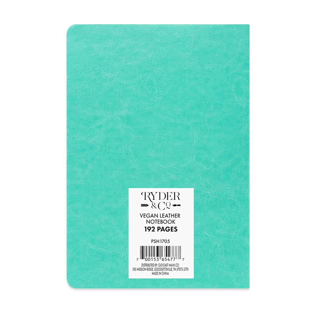 Ryder & Co. Vegan Leather Notebook, Green