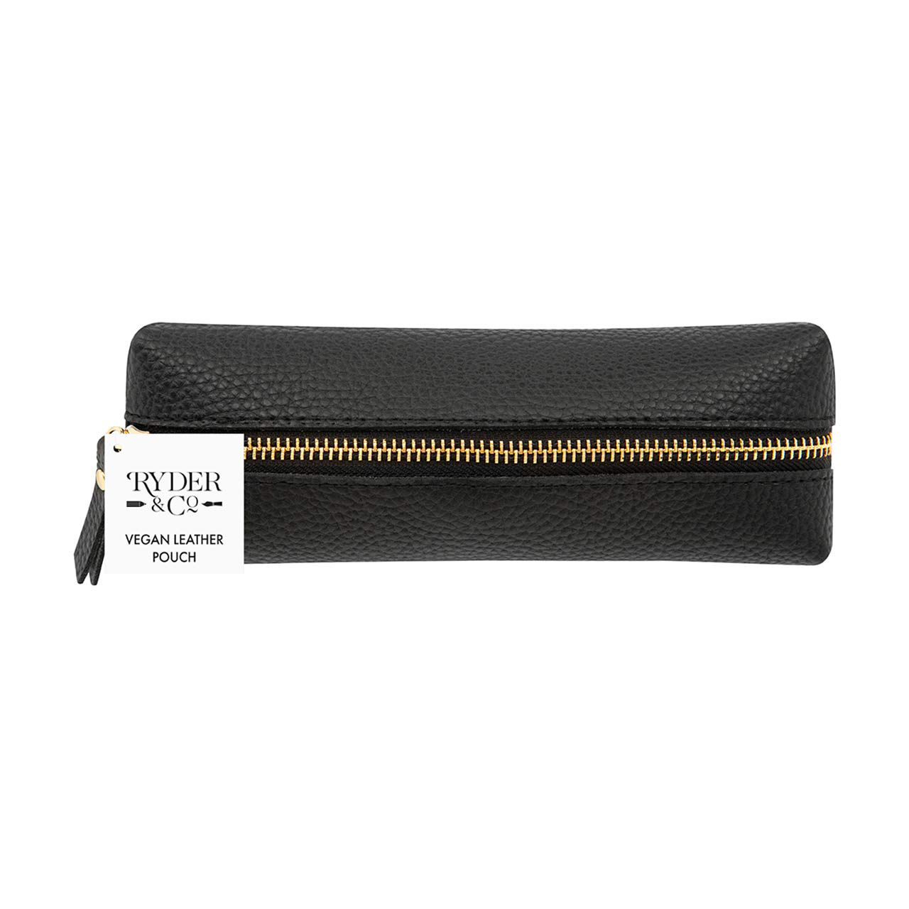 Ryder & Co. Vegan Leather Pouch, Black