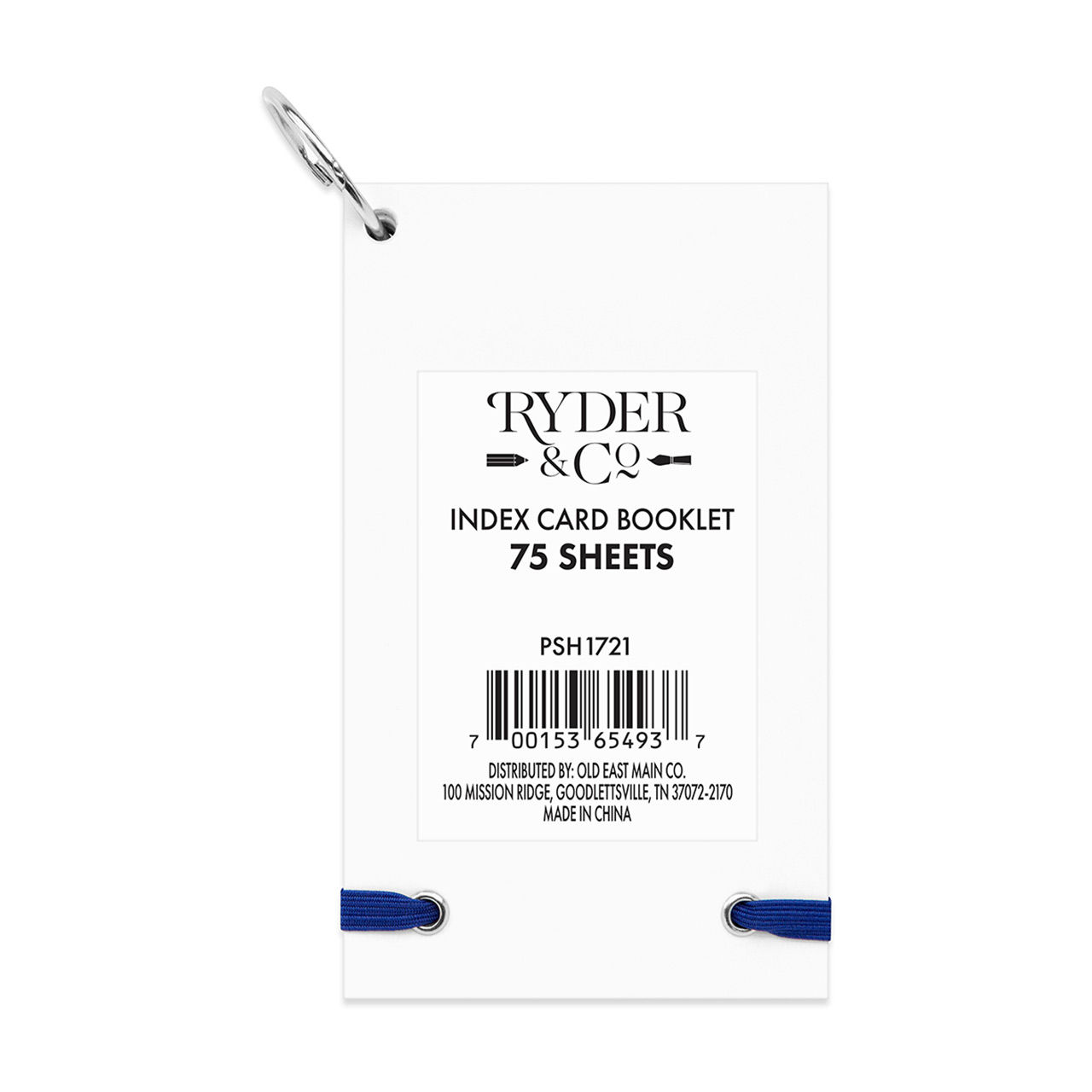 Ryder & Co. Index Card Booklet, Purple