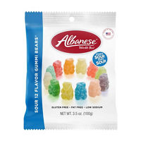 Albanese 12 Flavor Sour Gummi Bears, 3.5 oz