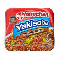 Maruchan Yakisoba Japanese Home Style Noodles, Teriyaki Beef Flavored, 4 oz
