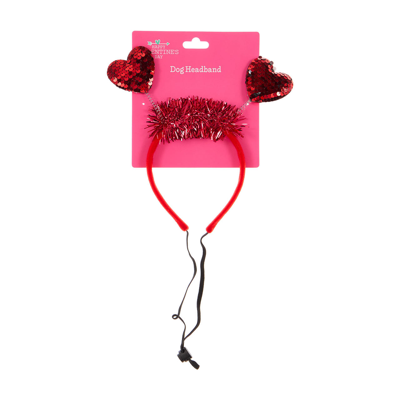 Ps Valentine25 Hdbnd Sequin Hr Pet Headband Sequin Heart 1 Count — pOpshelf penny item