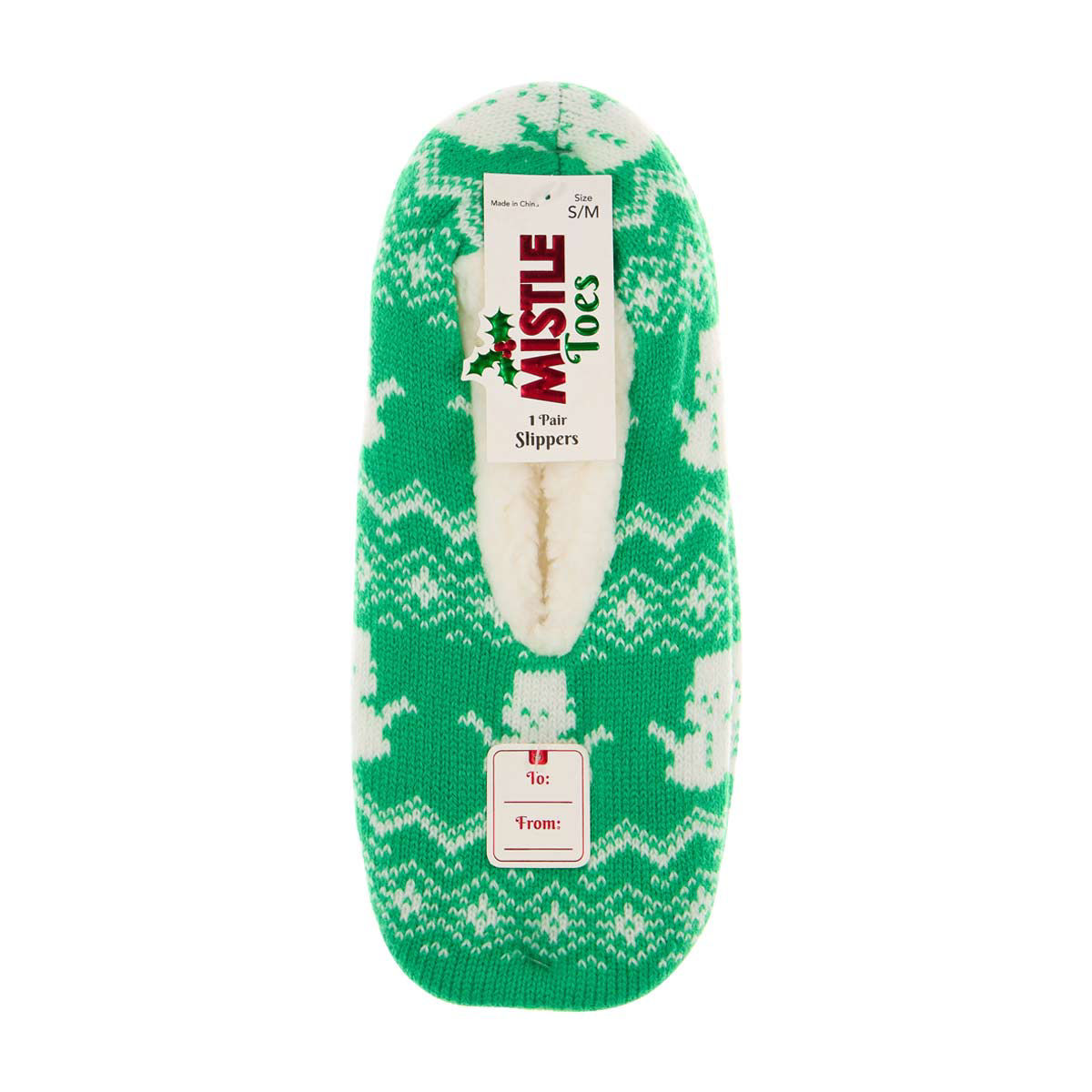 Ps Grippr Sherpa Snowman Sleep/Int/Sock Knit Grippers Snowman 1 Count — pOpshelf penny item