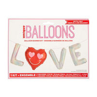 Unique Party! Valentine's Day LOVE Balloon Banner Kit
