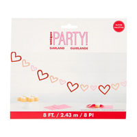 Unique Party! Valentine's Day Heart Garland, 8 ft