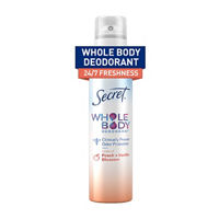 Secret Whole Body Aluminum Free Body Spray Deodorant