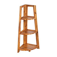Wood 3-Tier Corner Shelf