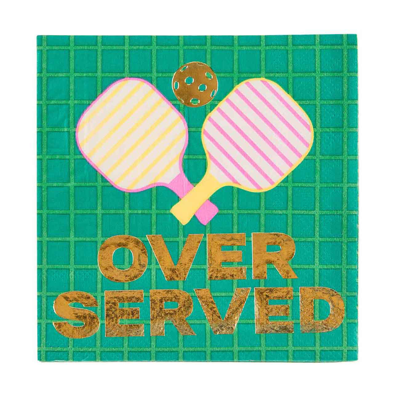 Hamptons Vibes "Over Served" Beverage Napkins, 16ct