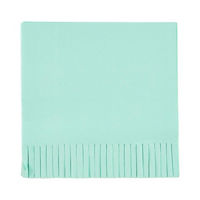 Cool Mint Fringe Luncheon Napkins, 16 ct