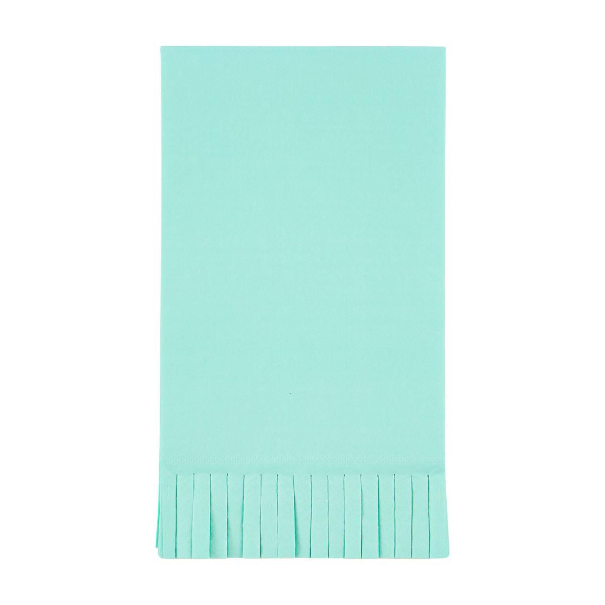 Cool Mint Fringe Guest Napkins, 16 ct