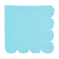 Sky Blue Fringe Luncheon Napkins, 16 ct
