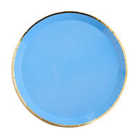 Coastal Blue Shallow Plates, 9.25 in, 8 ct