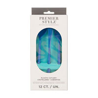 Lapis Blue Assorted Plastic Cutlery, 12 ct