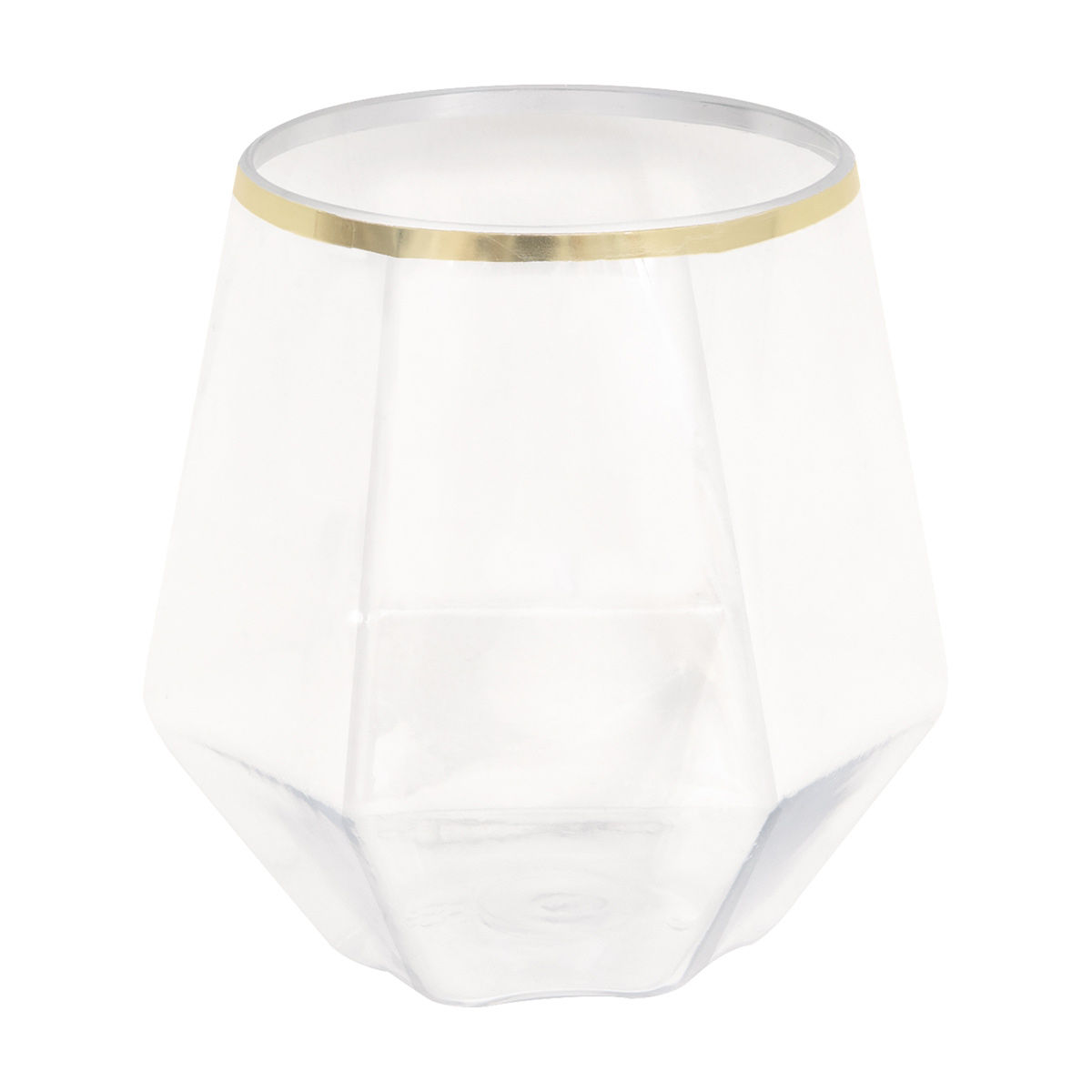 Premier Stylz Clear Plastic Stemless Glass, 15 oz