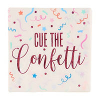 Sassy & Sweet "Cue the Confetti" Beverage Napkins, 16 ct