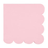 Ballet Pink Scalloped Lunch Napkins, 16 ct