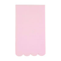 Ballet Pink Scalloped Dinner Napkins, 16 ct