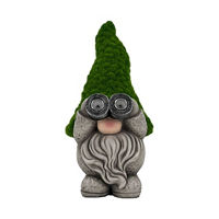 Whimsical Garden Gnome with Solar Binoculars