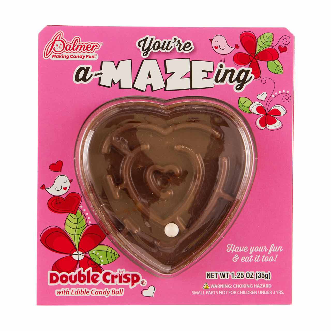 Palmer 'You A-Maze Me' Double Crisp Chocolate Maze with Edible Candy Ball, 1.25 oz