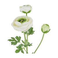 Artificial Ranunculus Spray, White