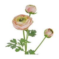 Artificial Ranunculus Spray, Peach