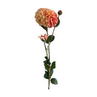 Artificial Zinnia Stem, Peach