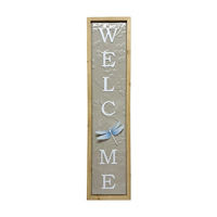 Wooden 'Welcome' Porch Leaner
