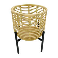 Natural Woven Planter Stand