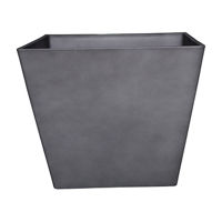 Square Solid Planter, Slate, 12 in