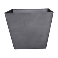 Square Solid Planter, Slate, 14 in