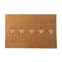 Decorative Star Coir Mat, 24 in x 36