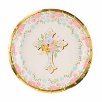 Religious Easter Plates, 7 in, 8 ct