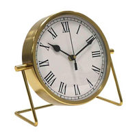 Gold-Finish Table Clock