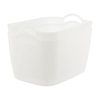Storage Baskets, Large, White, 2 pk