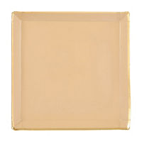 Kraft Design Shallow Square Plates w/ Foil Stamping,