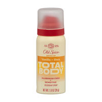 Old Spice Total Body Deodorant Spray, Vanilla + Shea, 1.0 oz