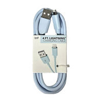 iJoy USB-A to Lightning Charging Cable, 4 ft, 3 Assorted Colors
