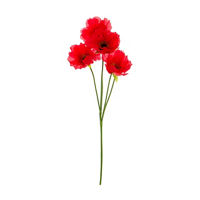Decorative Poppy Spray, Red
