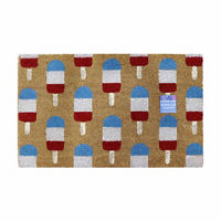 PVC-backed Patriotic Ice Pop Coir Door Mat, 30 in x 18 in