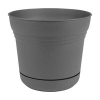 Saturn Charcoal Planter, 14 in
