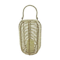 Battery-Operated Woven Paper Rope Lantern, Large