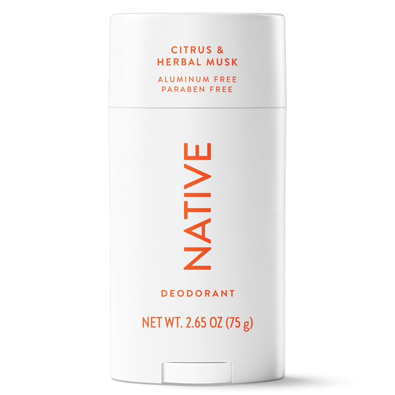 Native Aluminum Free Deodorant For Men, 72 Hour Solid Deodorant Stick, Citrus & Herbal Musk, 2.65 oz