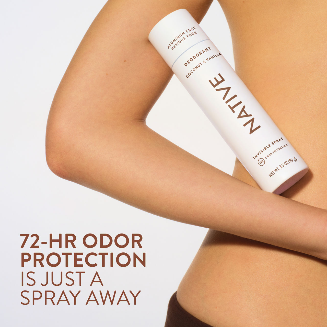 Native Aluminum Free Deodorant Spray For Men, 72 Hour Deodorant Spray, Coconut & Vanilla, 3.5 fl oz