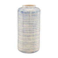 Contemporary Vase, Blue and White 