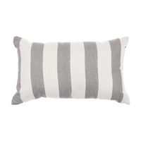 Textured Lumbar Pillow, Gray
