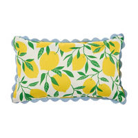 Lemon Print Pillow