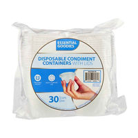 Essential Goodies Clear Plastic Disposable Condiment Containers