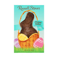 RUSSELL STOVER Easter Bunny Peanut Butter in Milk Chocolate Candy Rabbit, 1.5 oz.
