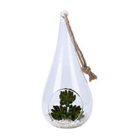 Artificial Plant Glass Decor, Large